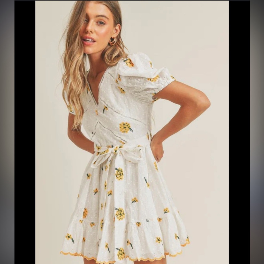 Altar’d State Scalloped Hem Dress.